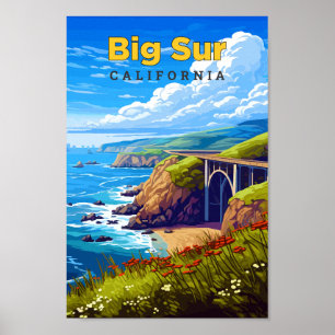 Big Sur California Vintag Poster