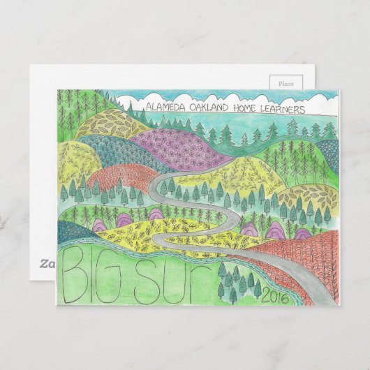 Big Sur Camping Trip 2016 Postkarte (Vorne/Hinten)