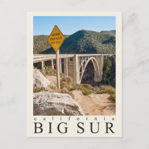 Big Sur Kalifornien Film Fotografie Postkarte