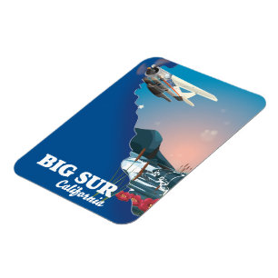 Big Sur Kalifornien Karte Magnet