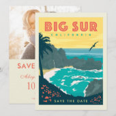 Big Sur Kalifornien | Termin vormerken Save The Date (Vorne/Hinten)