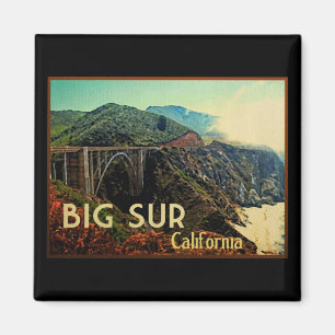 Big Sur Kalifornien Vintage Magnet