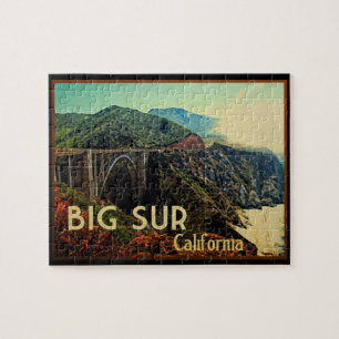 Big Sur Kalifornien Vintage Puzzle