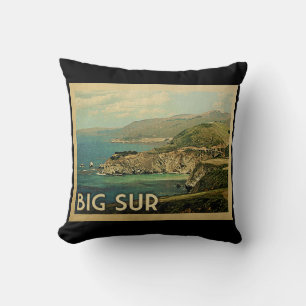 Big Sur Kalifornien Vintage Reise Kissen