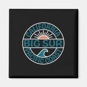 Big Sur Kalifornien vor und zurück Magnet