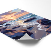 Big Sur, kalifornische Kunst an der Küste Poster (Ecke)