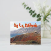 Big Sur, kalifornische Landschaft Postkarte (Stehend Vorderseite)