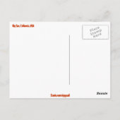 Big Sur, kalifornische Landschaft Postkarte (Rückseite)