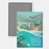 Big Sur Kühlschrank Magnet (Vorderseite/Rückseite)