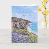 Big-Sur-Küste Karte (Gelbe Blume)
