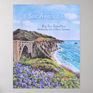 Big-Sur-Küste Poster