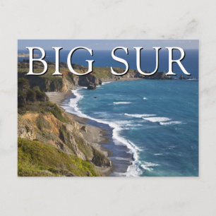 Big Sur Küstenlinie   Kalifornien   Danke Postkarte