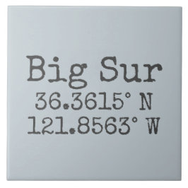 Big Sur Latitude Longitude Fliese