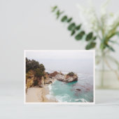 Big Sur Mcway Falls Wasserfall Foto Postkarte (Stehend Vorderseite)
