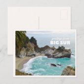 Big Sur McWay Wasserfall Pacific Coast Highway Postkarte (Vorne/Hinten)