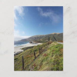 Big Sur Perfektion, wo die Berge rollen Postkarte