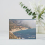 Big Sur Rocky Beach | Blue Beach Song™ Postcard Postkarte (Stehend Vorderseite)