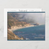 Big Sur Rocky Beach | Blue Beach Song™ Postcard Postkarte (Vorne/Hinten)