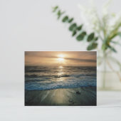 Big Sur Sunset Postkarte (Stehend Vorderseite)