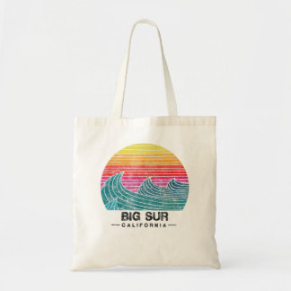 Big Sur Surfwellen Strand Retro Cali Sunset Surf Tragetasche