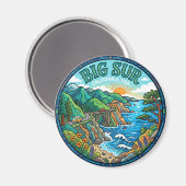 Big Sur USA Magnet (Vorderseite/Rückseite)