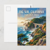 Big Sur USA Postkarte (Vorne/Hinten)