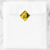 Big Sur Yellow Bus Square Sticker (Tasche)