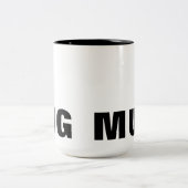 Big Tasse Personalizable Black Text Typografy (Mittel)