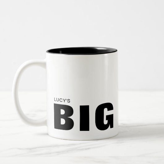 Big Tasse Personalizable Black Text Typografy (Links)