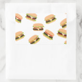 Big Tasty Burger Rechteckiger Aufkleber (Tasche)