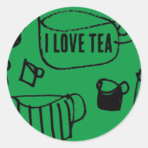 Big Tea Runder Aufkleber