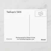 Big Teahupo'o Postkarte (Rückseite)