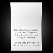BIG TEAM FOTO-Karte mit Ihrem Text Karte