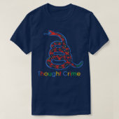 Big Tech dachte Crime Gadsden Snake T-Shirt (Design vorne)