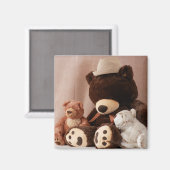 Big Teddy Bären Family Foto 3 Magnet (Vorderseite/Rückseite)