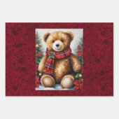 Big Teddy Bears zu 3 Weihnachten Geschenkpapier Set (Vorderseite 2)
