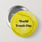 Big Tennis Ball Weltnaturnuss Button (Vorne & Hinten)