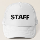 Big Text Bold Schriftart Damen Mens Mitarbeiter We Truckerkappe (Vorderseite)