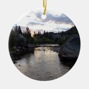 Big Thompson River bei Sunrise Keramik Ornament