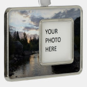 Big Thompson River bei Sunrise Rahmen-Ornament Silber (Rechts)