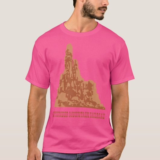 Big Thunder Mountain - Bahnreise Design T-Shirt (Vorderseite)