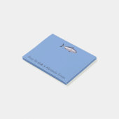 Big Thunfisch personalisieren Post-it Klebezettel (angewinkelt)