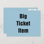 Big Ticket Postkarte (Vorne/Hinten)