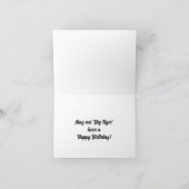 Big Tiger Geburtstagskarte Karte (Innenseite)