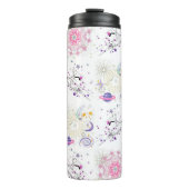 Big Time and Space Mandala Patchwork Muster Thtern Thermosbecher (Vorderseite)