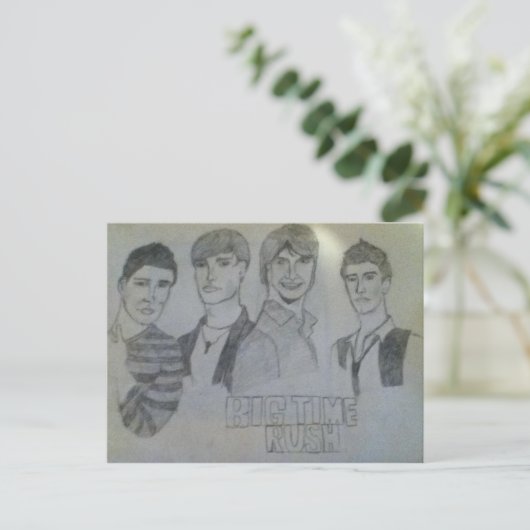 Big Time Rush Postkarte (Stehend Vorderseite)