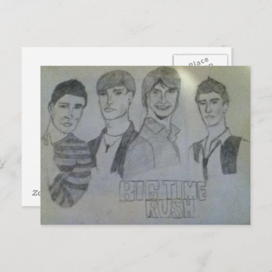 Big Time Rush Postkarte (Vorne/Hinten)