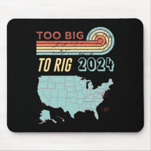 Big to Rig Sprichwort Trump 2024 Funny Trump Zitat Mousepad