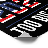 Big to Rig Trump 2024 Poster (Ecke)