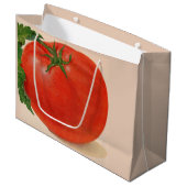 BIG Tomatenprint Große Geschenktüte (Vorderseite Schrägansicht)